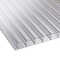 Corotherm Clear Polycarbonate Multiwall roofing sheet (L)2.5m (W)700mm (T)16mm of 5