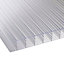 Corotherm Clear Polycarbonate Multiwall roofing sheet (L)2.5m (W)700mm (T)25mm of 5