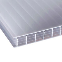 Corotherm Opal effect Polycarbonate Multiwall roofing sheet (L)2.5m (W)1050mm (T)25mm of 5