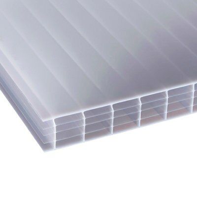 Corotherm Opal effect Polycarbonate Multiwall roofing sheet (L)4m (W)700mm (T)25mm of 5