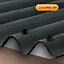 Corrapol Black Rubber & steel Roofing screw (L)60mm, Pack of 50