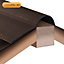 Corrapol Brown Bitumen Roof ridge capping, (L)0.95m (W)0.42m (T)56mm