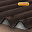 Corrapol Brown Rubber & steel Roofing screw (L)60mm, Pack of 50