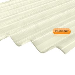 Corrapol Clear Polyester (PES) Corrugated Roofing sheet (L)2m (W)950mm (T)0.7mm