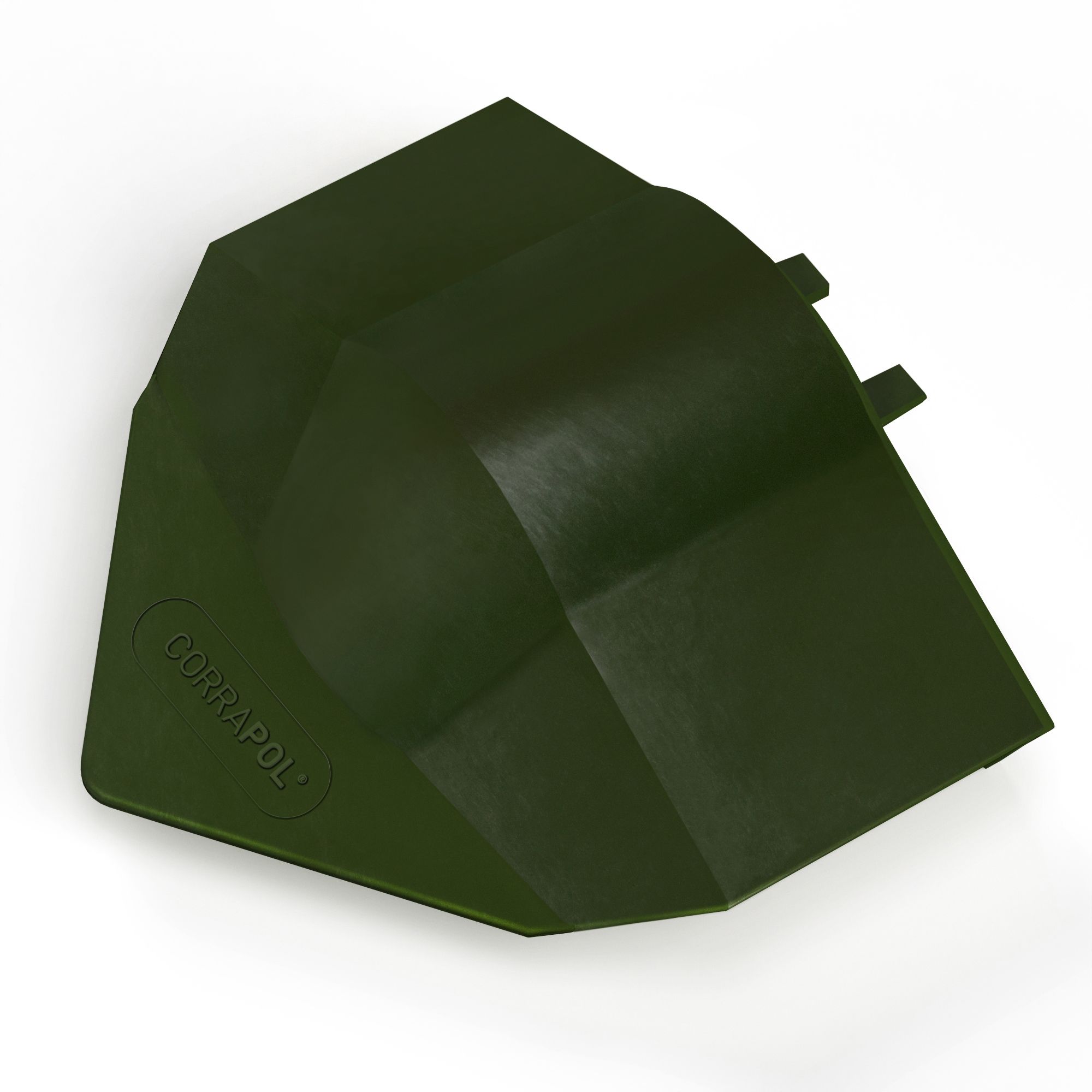 Corrapol Green Aluminium Ridge capping (L)0.1mm (W)160mm