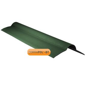 Corrapol Green Bitumen Ridge piece (L)950mm (W)420mm