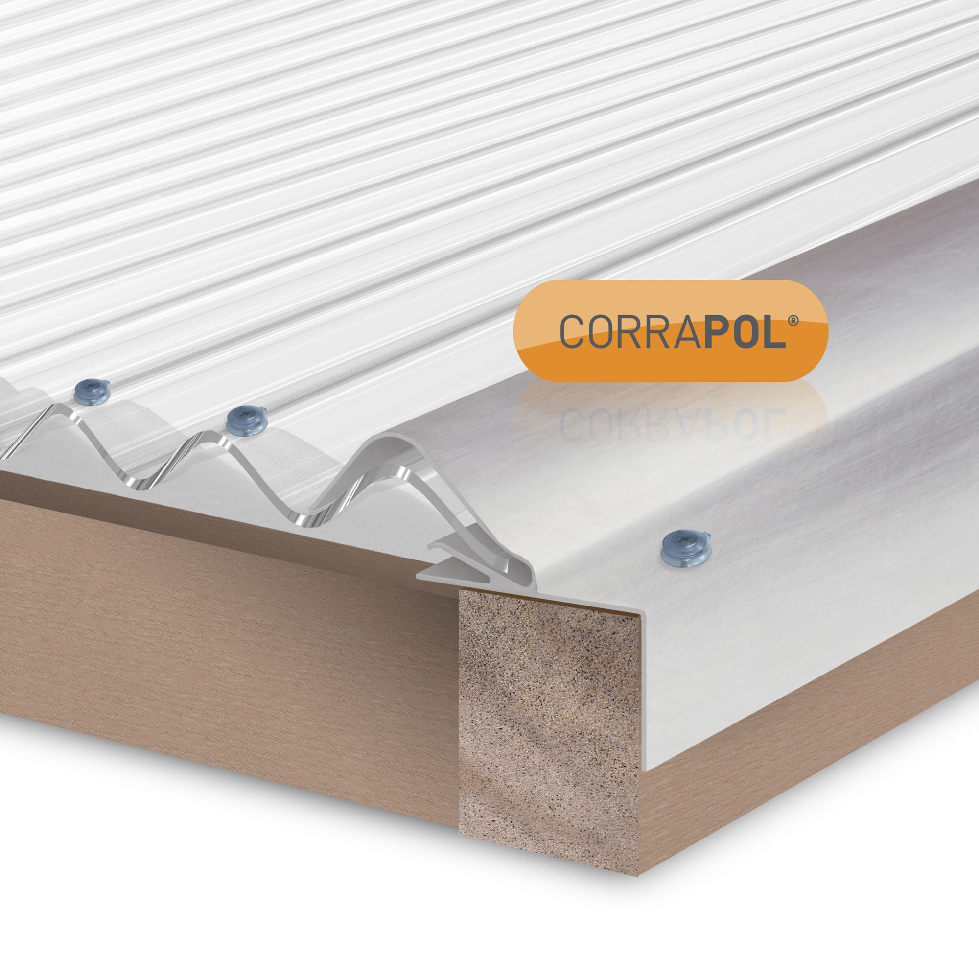 Corrapol Mill Side flashing (L)3m (W)12.5cm