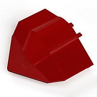 Corrapol Red Aluminium Ridge capping (L)0.1mm (W)160mm