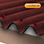Corrapol Red Bitumen Corrugated Roofing sheet (L)2m (W)930mm (T)2mm