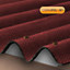 Corrapol Red Bitumen & steel Roofing screw (L)80mm, Pack of 100