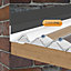 Corrapol White Aluminium Corrugated wall flashing (L)2m (W)130mm