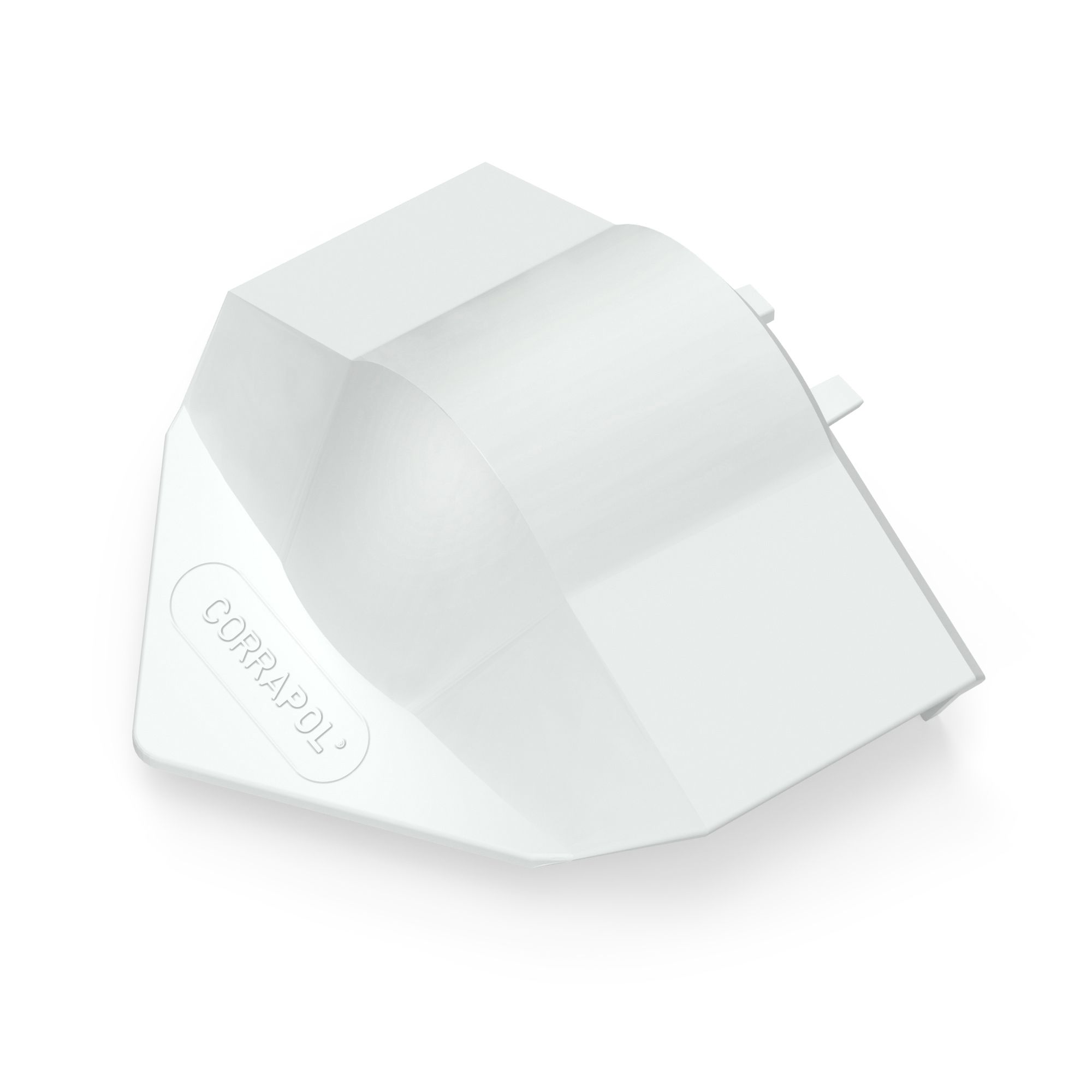 Corrapol White Aluminium Ridge capping (L)0.1mm (W)160mm