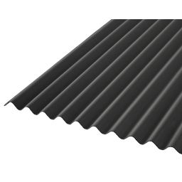 Corrubit Black Bitumen Corrugated Roofing sheet (L)2m (W)930mm (T)2.2mm