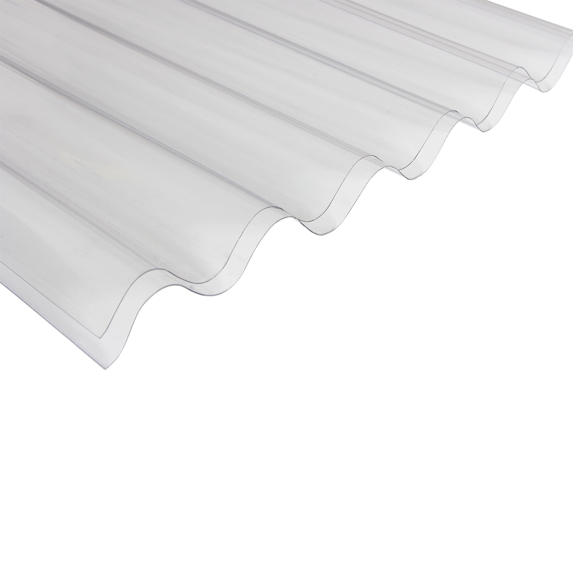 Corrubit Clear Polycarbonate Corrugated Roofing sheet (L)2m (W)950mm (T)0.8mm