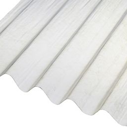 Corrubit Clear Polyester (PES) Corrugated Roofing sheet (L)2m (W)950mm (T)0.8mm