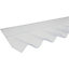 Corrubit Corrugated Clear PVC Wall flashing, (L)0.95m (W)0.15m