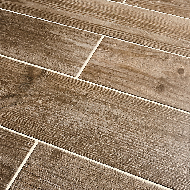 Cotage Wood Light Brown Matt, Wooden Effect Tile Flooring