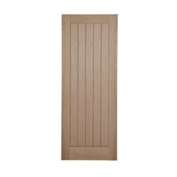 Cottage Oak veneer Internal Door, (H)1981mm (W)610mm (T)35mm