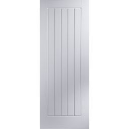 Cottage White Woodgrain effect Internal Panel Door, (H)2032mm (W)813mm (T)35mm