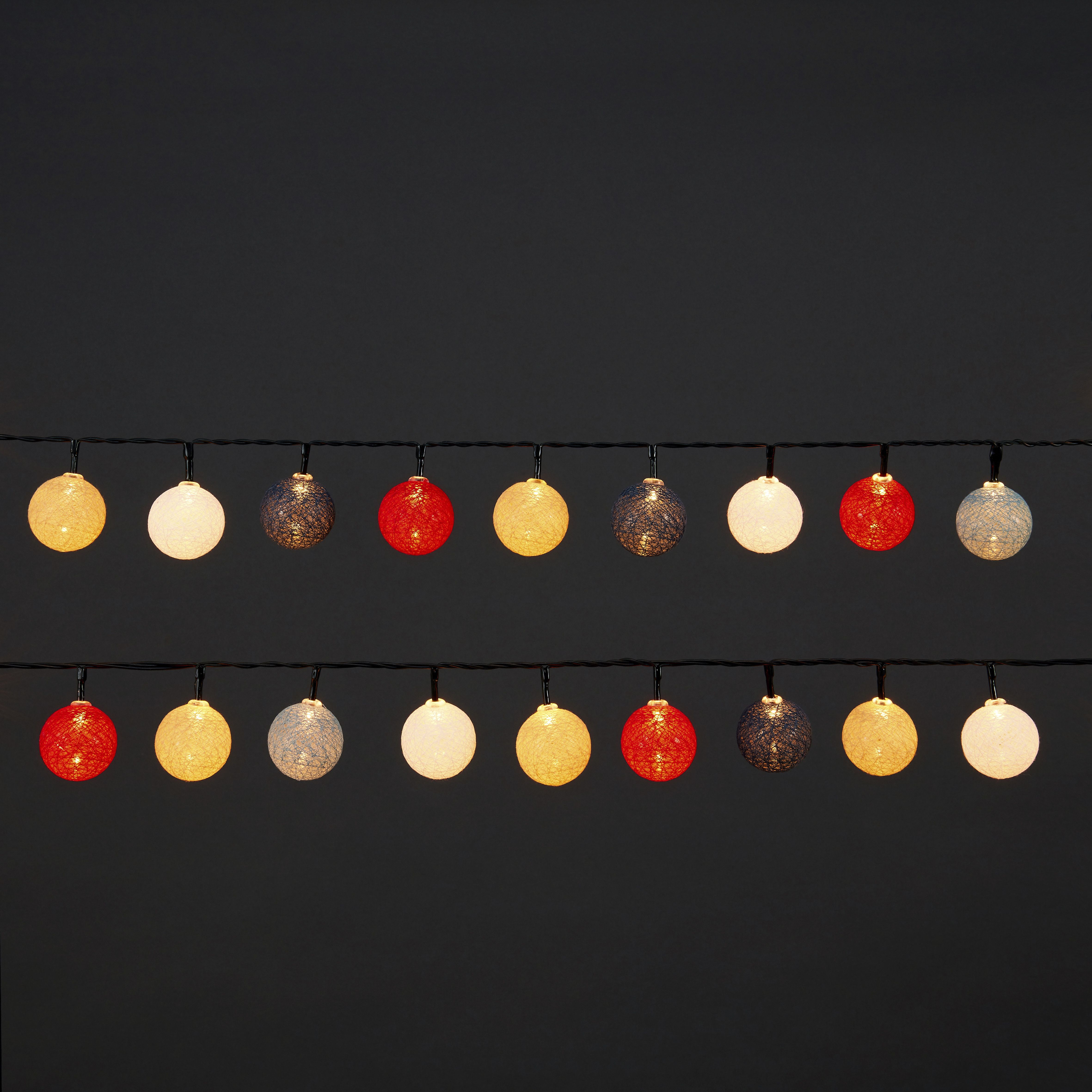 Cotton Ball Christmas String Light Cap Pack Of 25 Diy At B Q