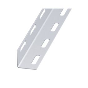 CQFD Grey Steel Equal L-shaped Angle profile, (L)2m (W)20mm (D)20mm (T)1mm