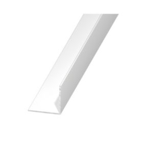 CQFD Silver effect Anodised Aluminium Equal L-shaped Angle profile, (L)2.5m (W)20mm (D)20mm (T)1.5mm