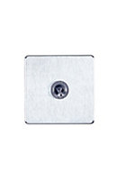 Crabtree 10A 2 way Stainless steel effect Toggle Switch