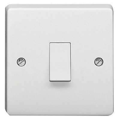 Crabtree 20A Rocker Raised Control switch White
