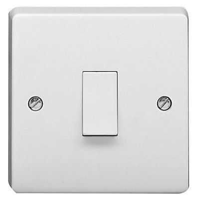 Crabtree 20A Rocker Raised Control switch White