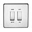 Crabtree 20A Stainless steel effect Rocker Control switch