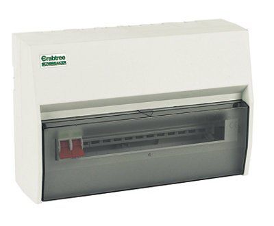 Crabtree Main switch Consumer unit with 100A main switch