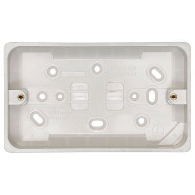 Crabtree Plastic 29mm Double Moulded box | DIY at B&Q