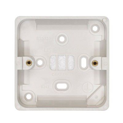 Crabtree Plastic 29mm Single Moulded box