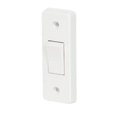 Crabtree White 10A 2 way Architrave Switch