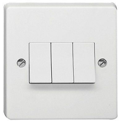 Crabtree White 10A 2 way Light Switch