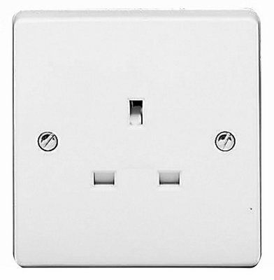 Crabtree White 13A Unswitched socket
