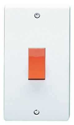 Crabtree White 50A Cooker Switch