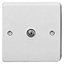 Crabtree White Coaxial socket