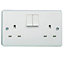 Crabtree White Double 13A Switched Socket