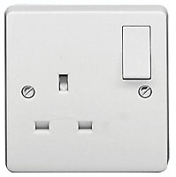 Crabtree White Single 13A Switched Socket