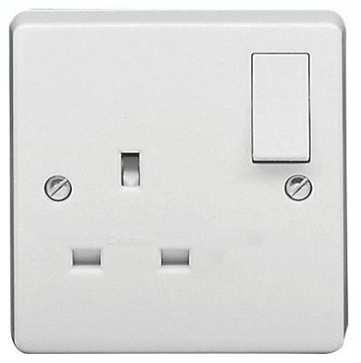 Crabtree White Single 13A Switched Socket