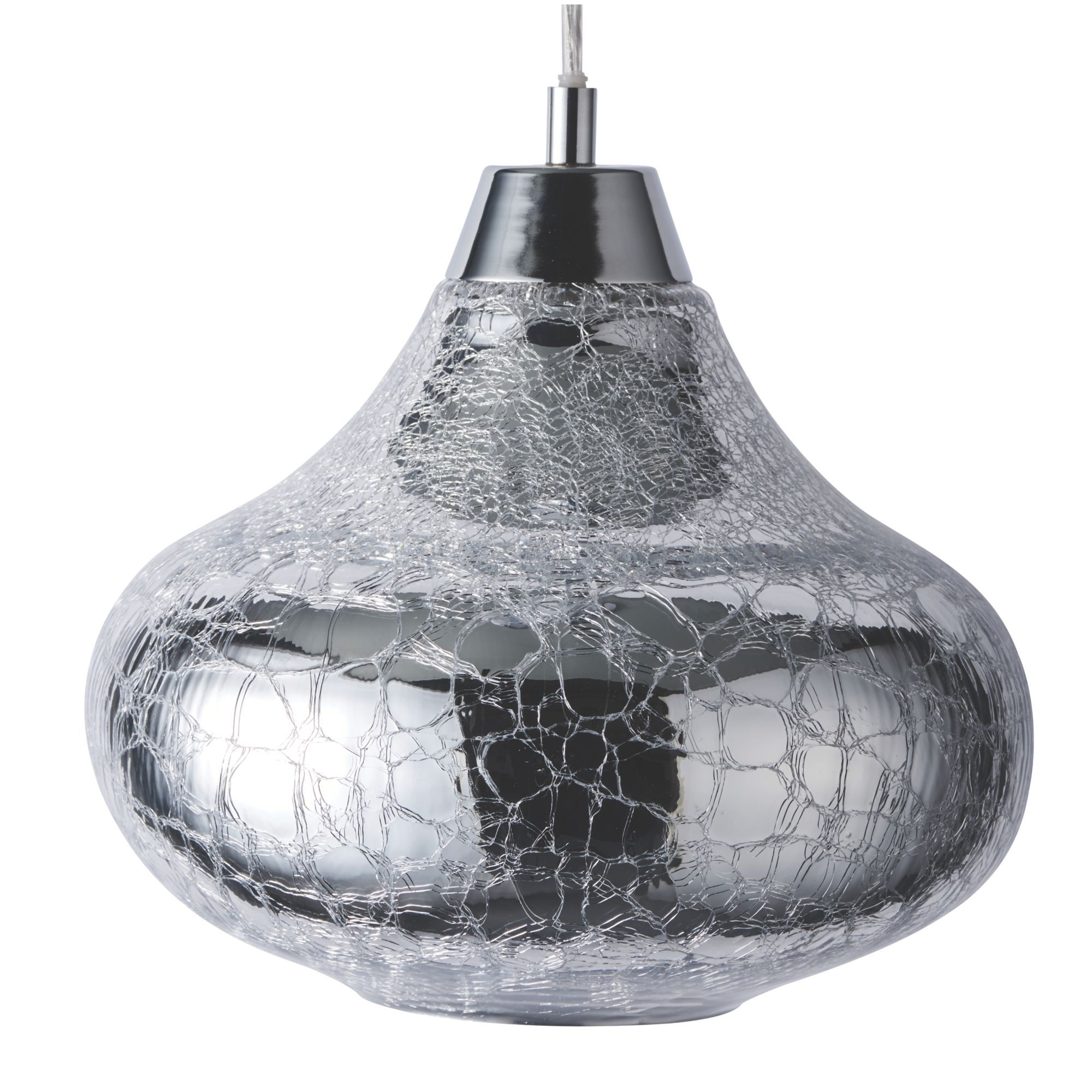 Crackled mercury store bowl pendant light