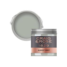 Craig & Rose 1829 Almost Grey Chalky Emulsion paint, 50ml