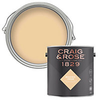 Craig & Rose 1829 Beauvais Cream Chalky Emulsion paint, 2.5L