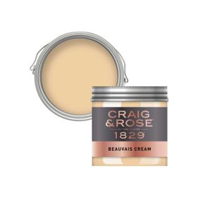 Craig & Rose 1829 Beauvais Cream Chalky Emulsion paint, 50ml Tester pot