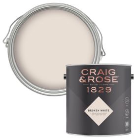 Craig & Rose 1829 Broken White Chalky Emulsion paint, 2.5L