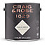 Craig & Rose 1829 Chalky White Chalky Emulsion paint, 2.5L