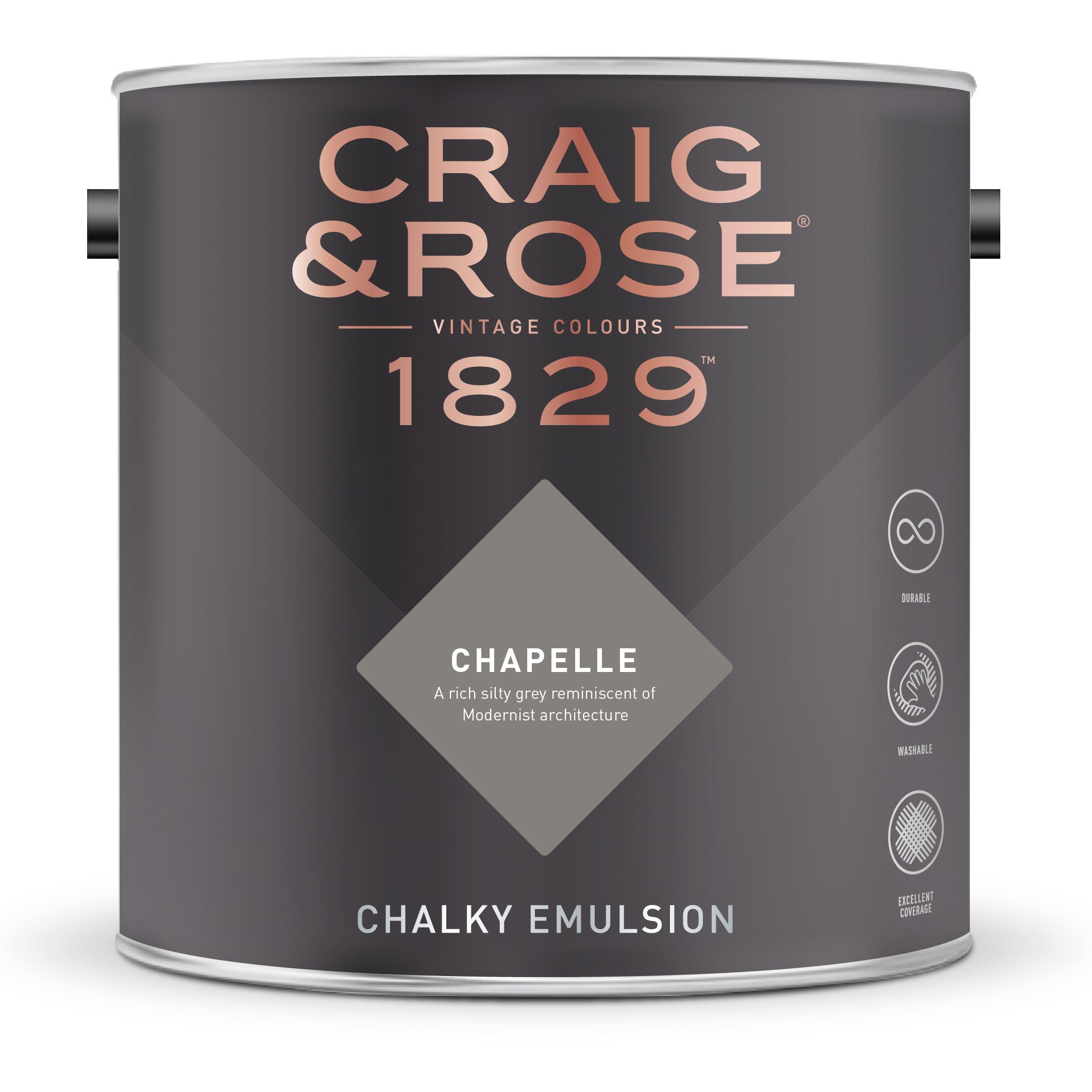 Craig & Rose 1829 Chapelle Chalky Emulsion paint, 2.5L