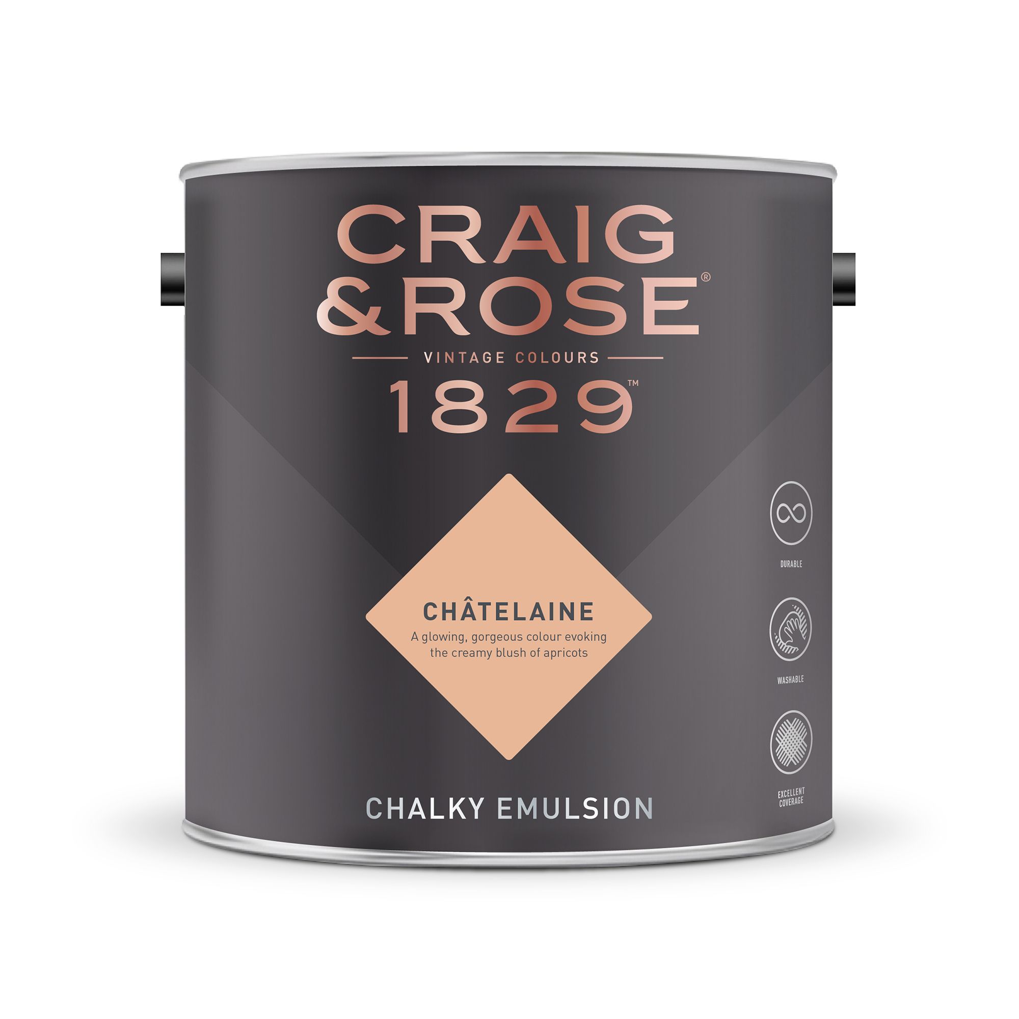 Craig & Rose 1829 Chatelain Chalky Emulsion paint, 2.5L