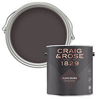 Craig & Rose 1829 Clove Brown Chalky Emulsion paint, 2.5L